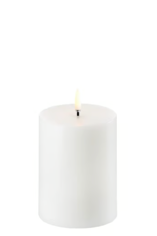 LED pillar candle white 3x4