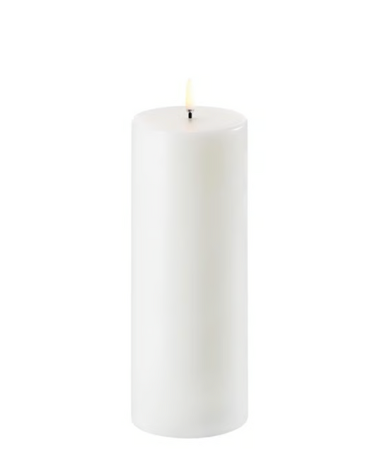 LED pillar candle white 3x8