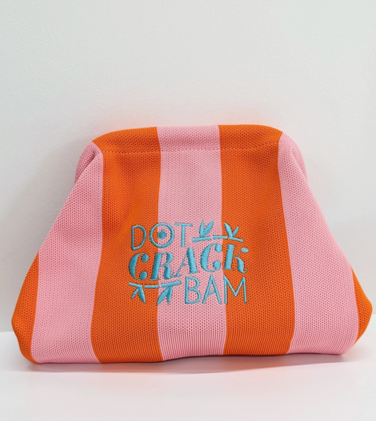 Dot Crack Bam Mahjong Tile Pouch