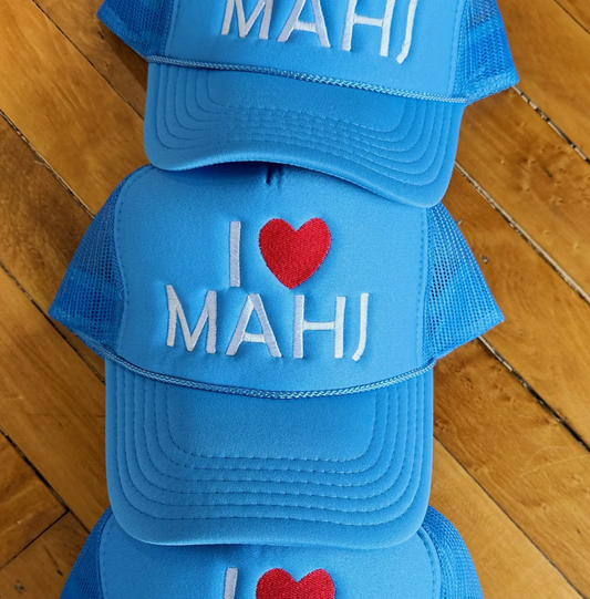 I Heart Mahjong Trucker Hat