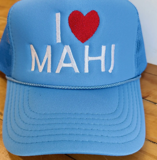 I Heart Mahjong Trucker Hat