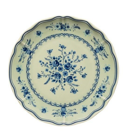 Vila Salad Plate-Olive/Blue