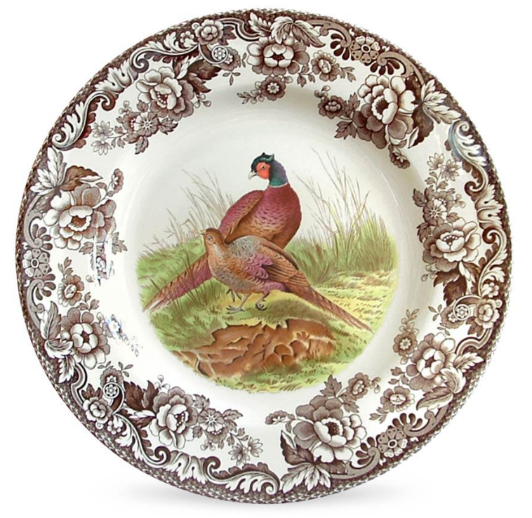 Woodland Pheasant Dinner Plate