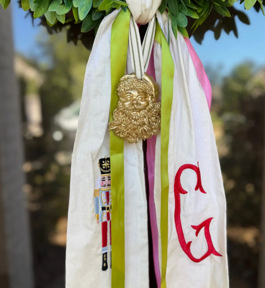 Santa Wreath Ornament