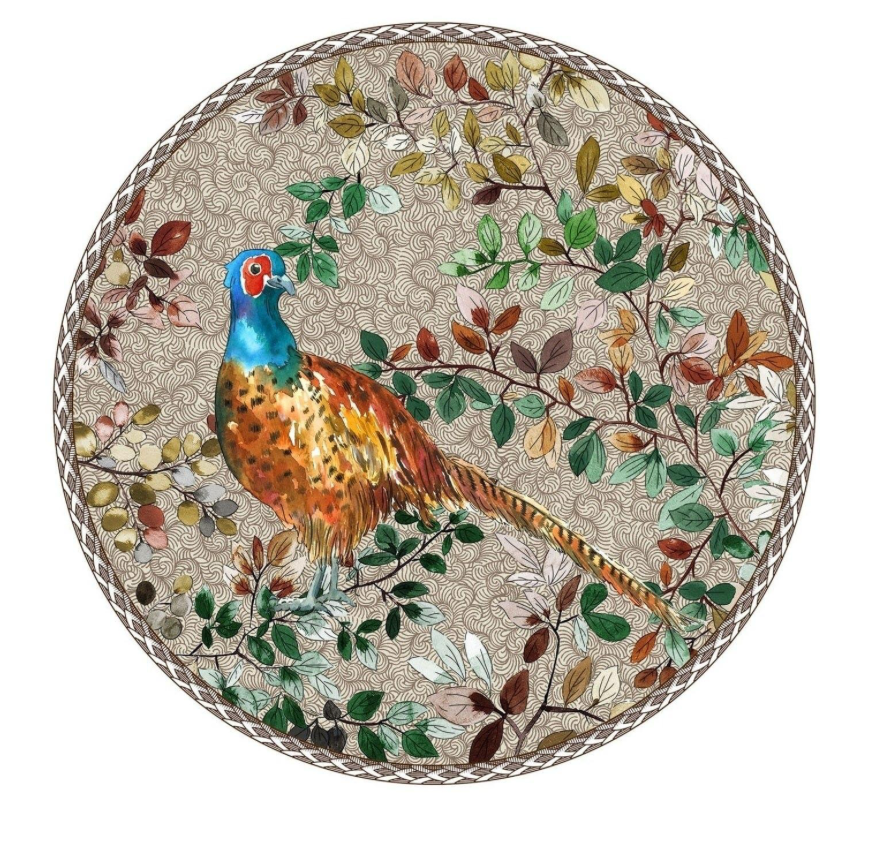 Woodland Pheasant Accent Plate