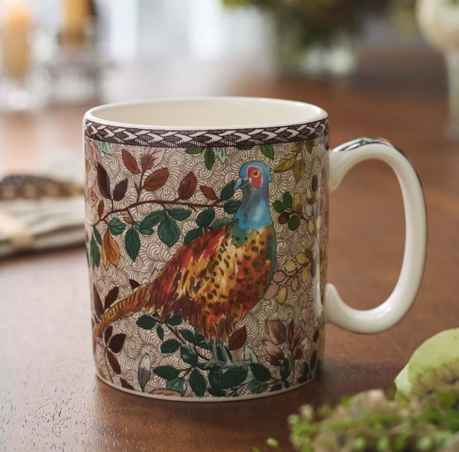 Woodland Pheasant Accent Mug