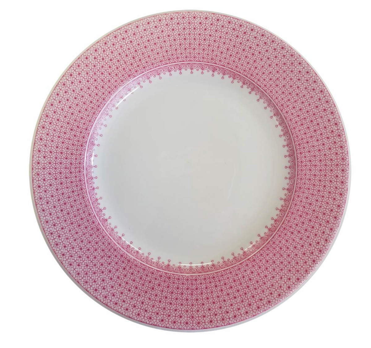 Pink Lace Dinner Plate