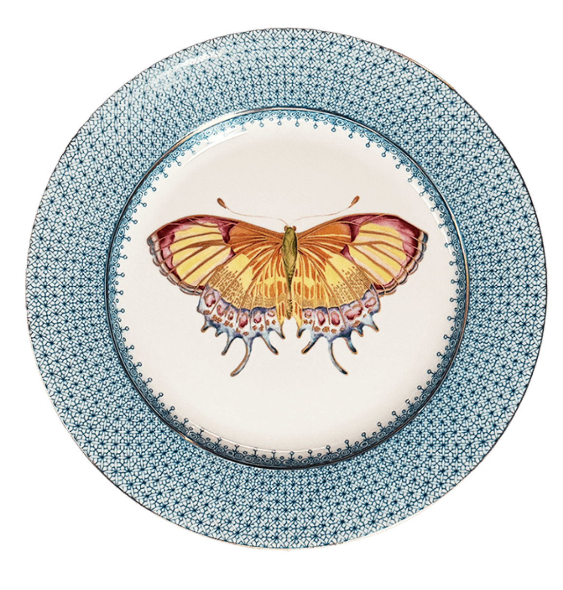 Turquoise Dessert w/Butterfly