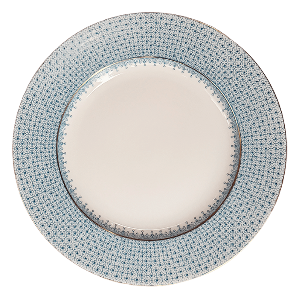 Turquoise Lace Dessert Plate
