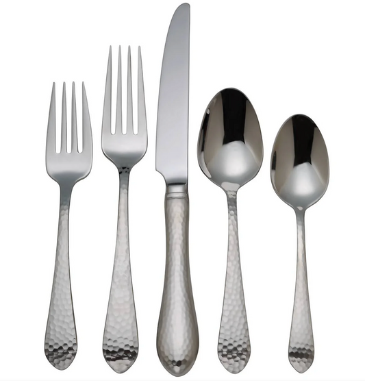 Hammered Antique 5-Piece Place Setting