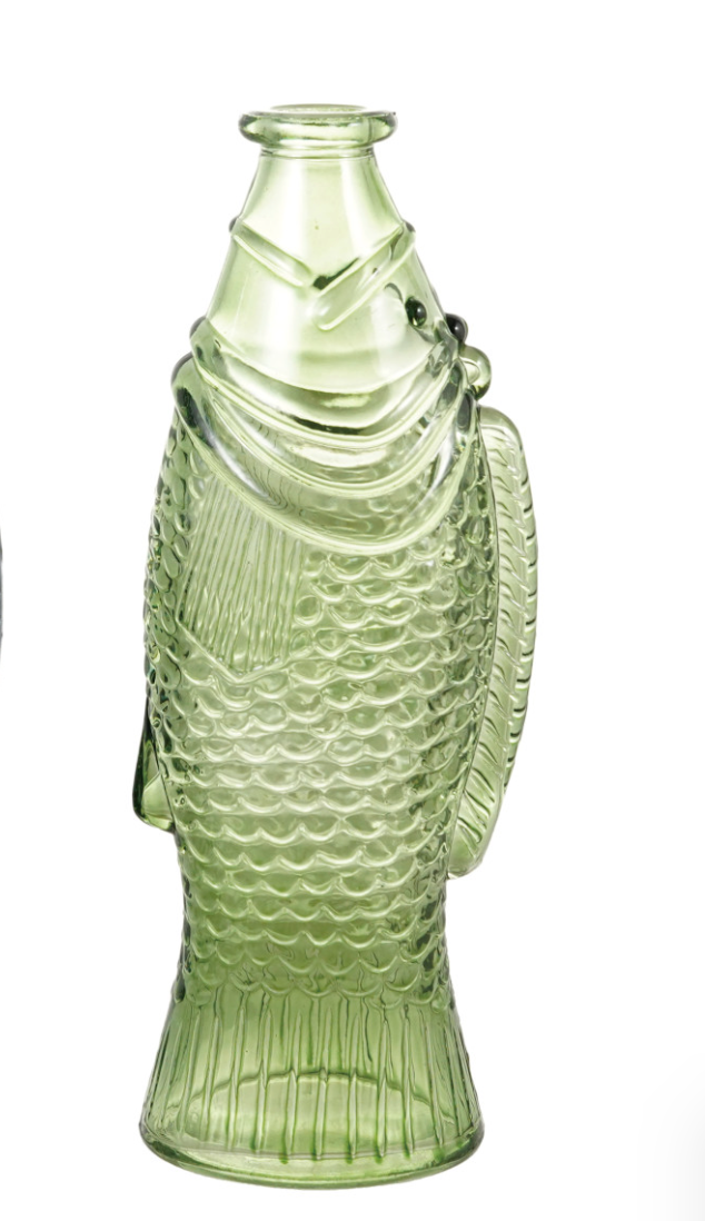 Glass Fish Shaped Bottle-8oz