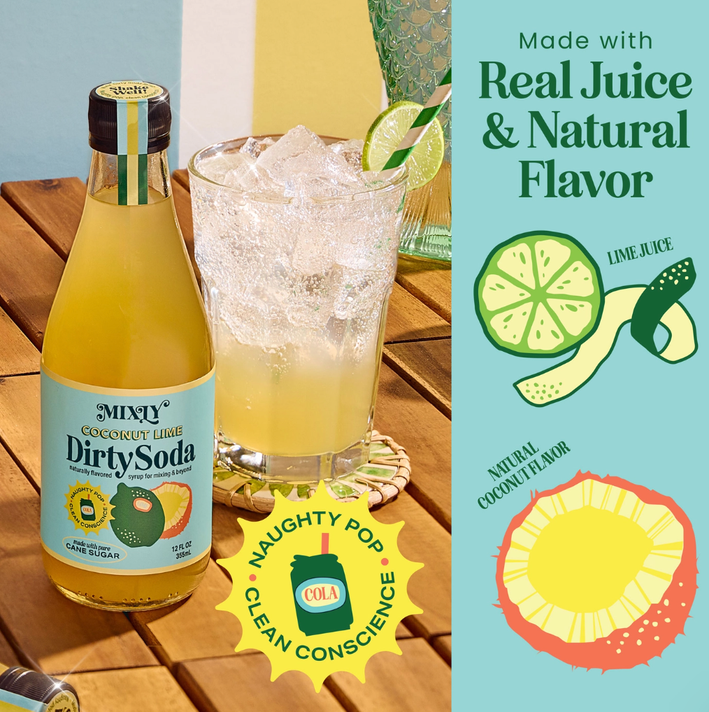 Coconut Lime Dirty Soda Syrup