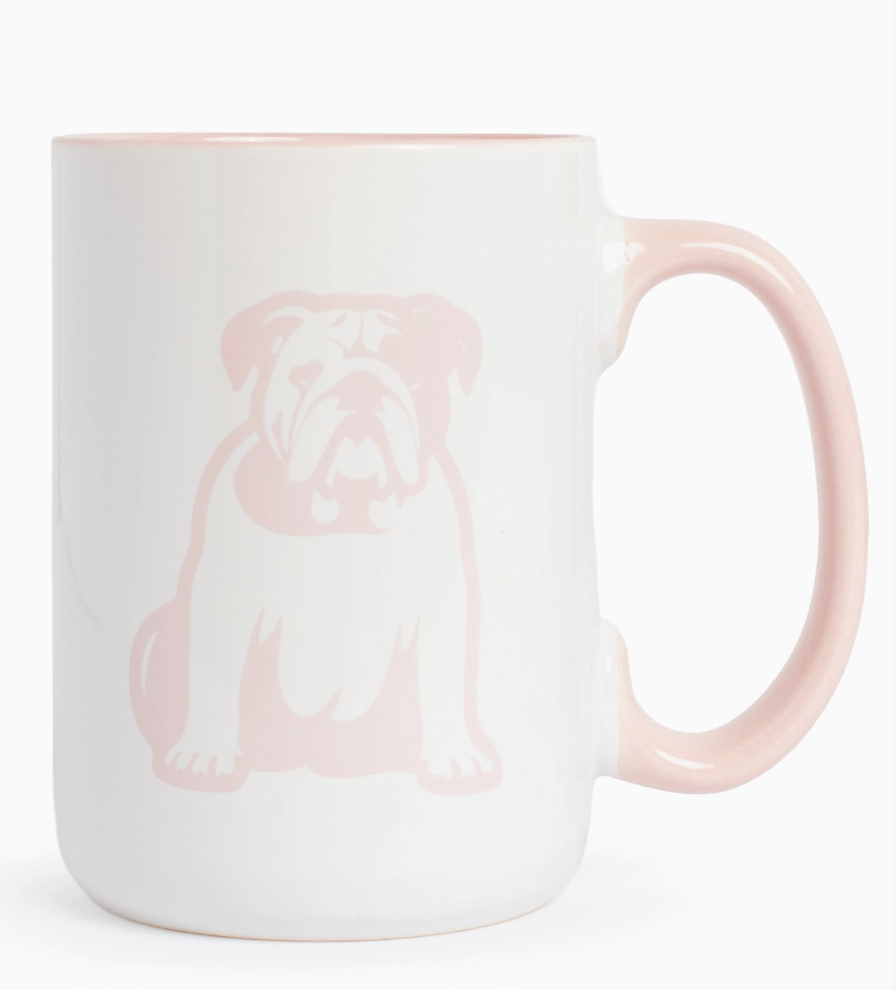 Pink Bulldog Coffee Mug