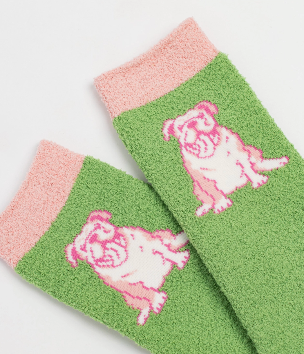 Women's Bulldog Snuggle Socks