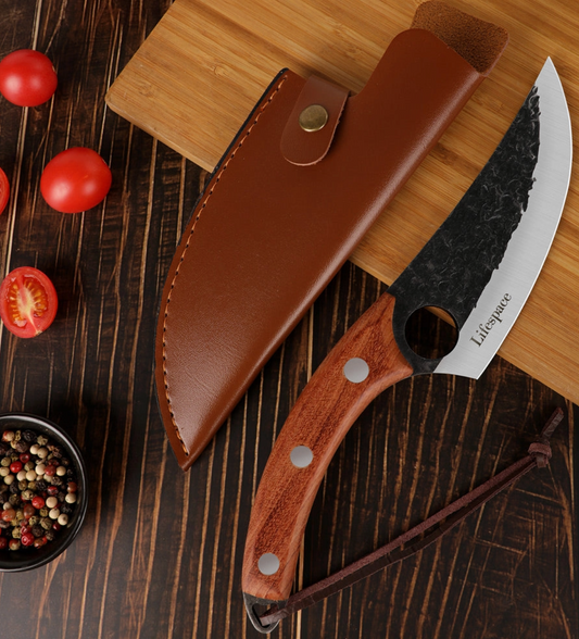 5 Inch Viking Style Cleaver Knife with Sheath