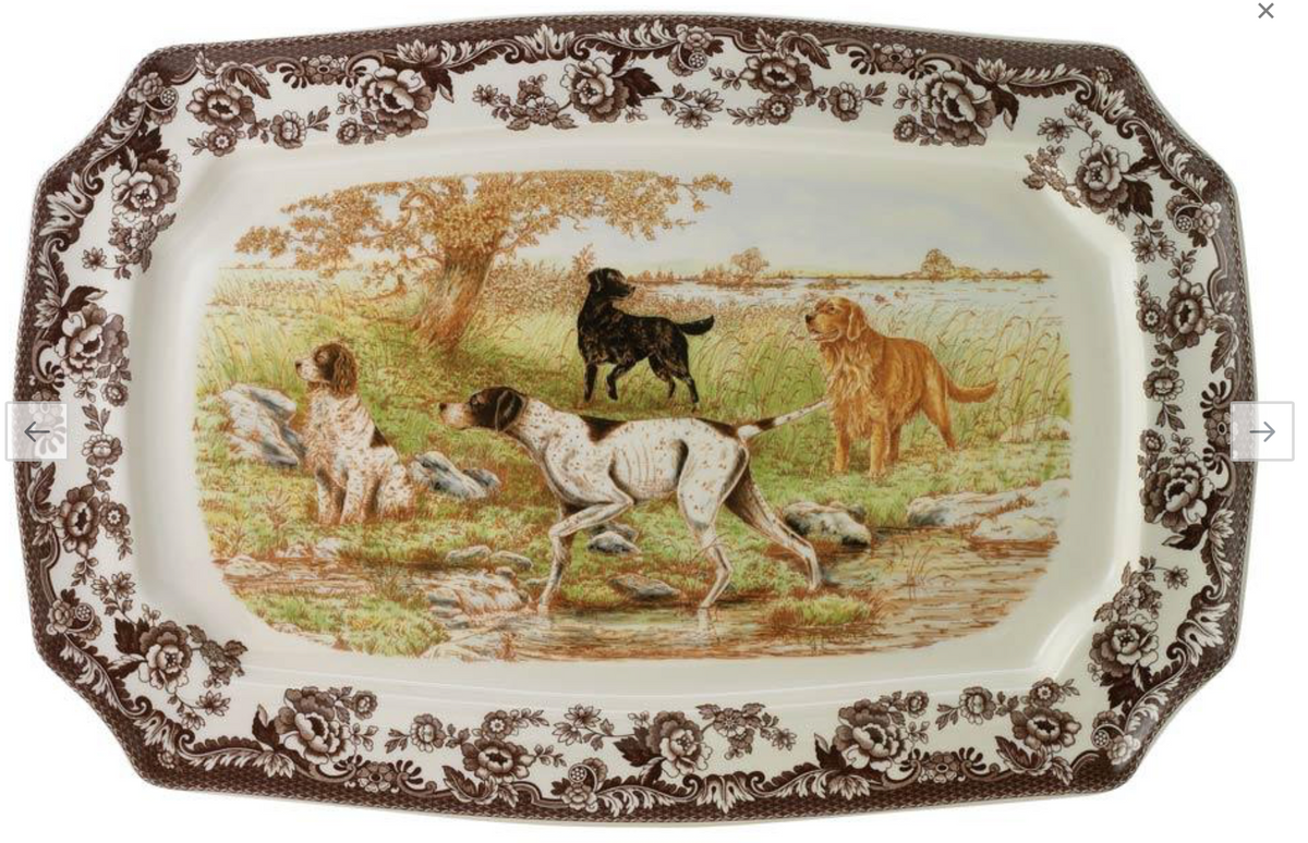 Woodland Hunting Rectangular Platter