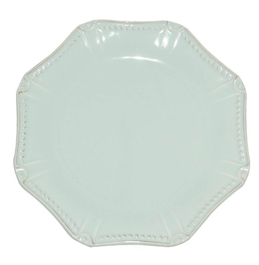 Isabella Ice Blue Octagonal Dinner Plate
