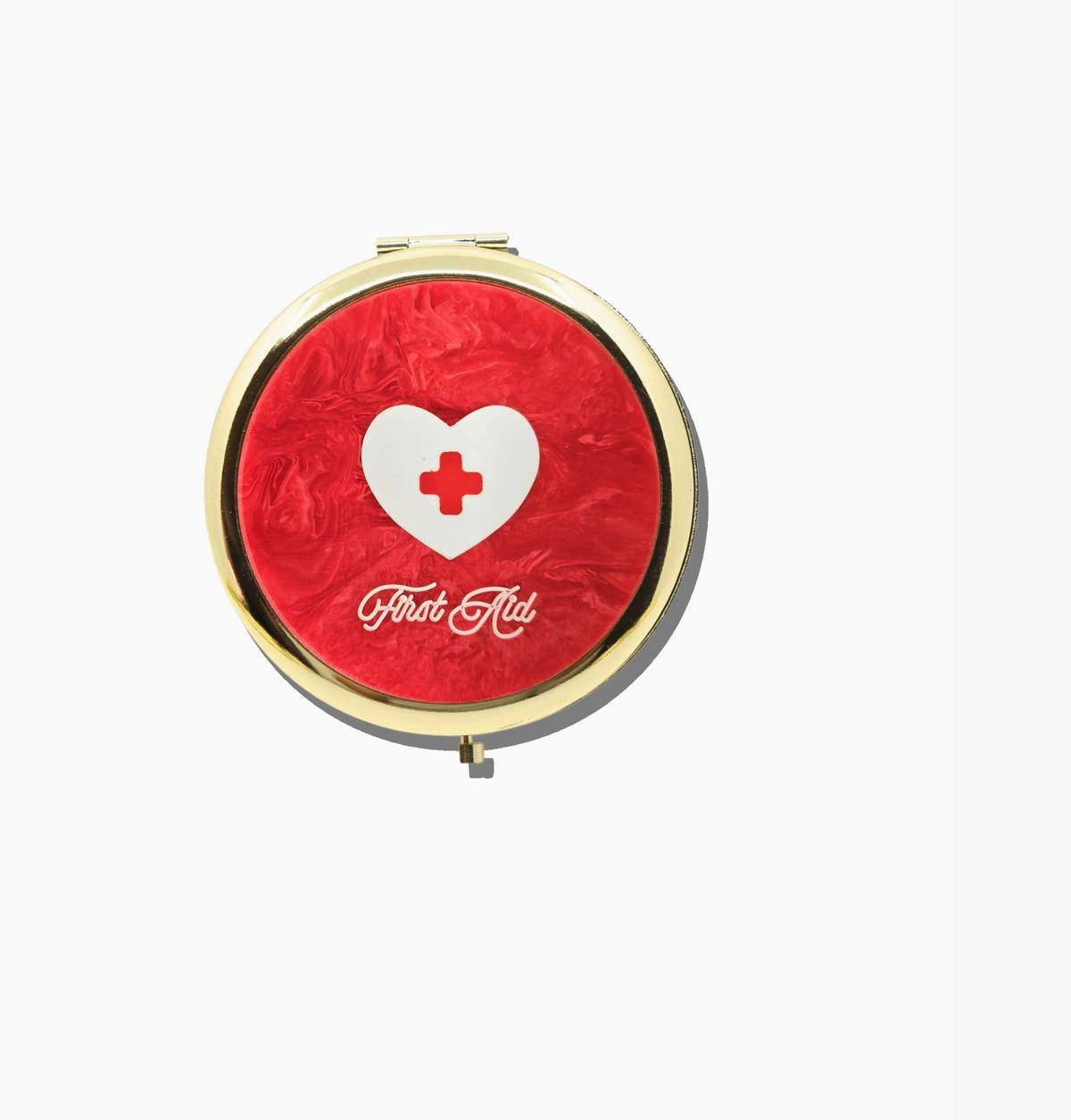 Hand-Painted Handbag Hero Pill Compact