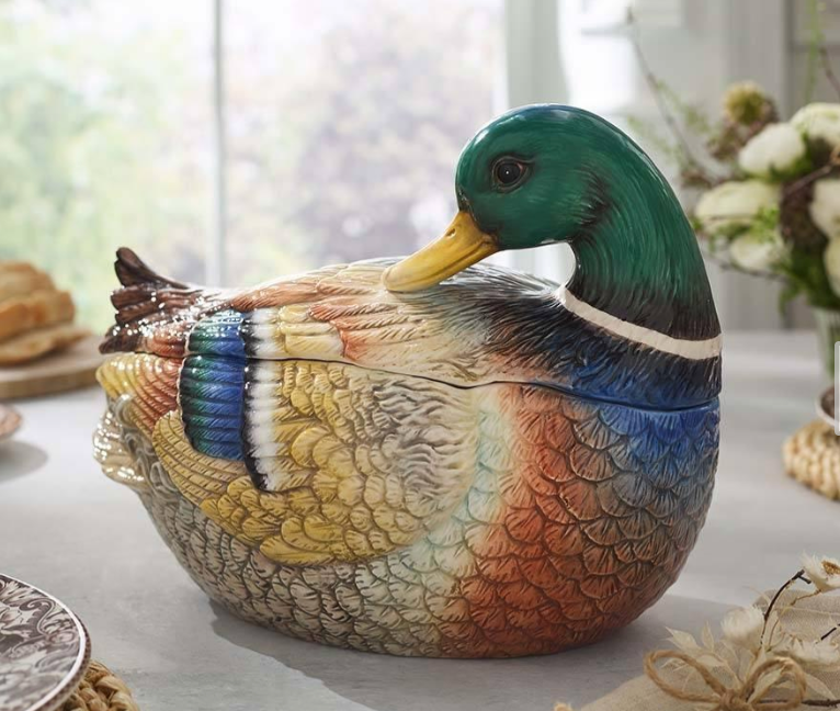 Mallard Lidded Server 12"