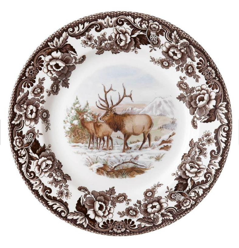Woodland Elk Salad Plate