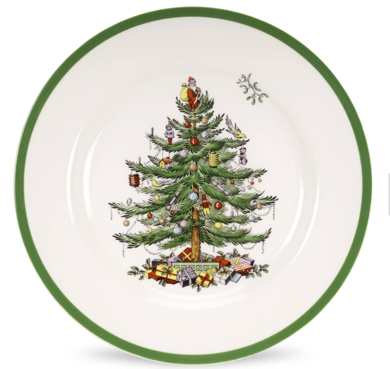 Christmas Tree Dinner Plate 10.5"
