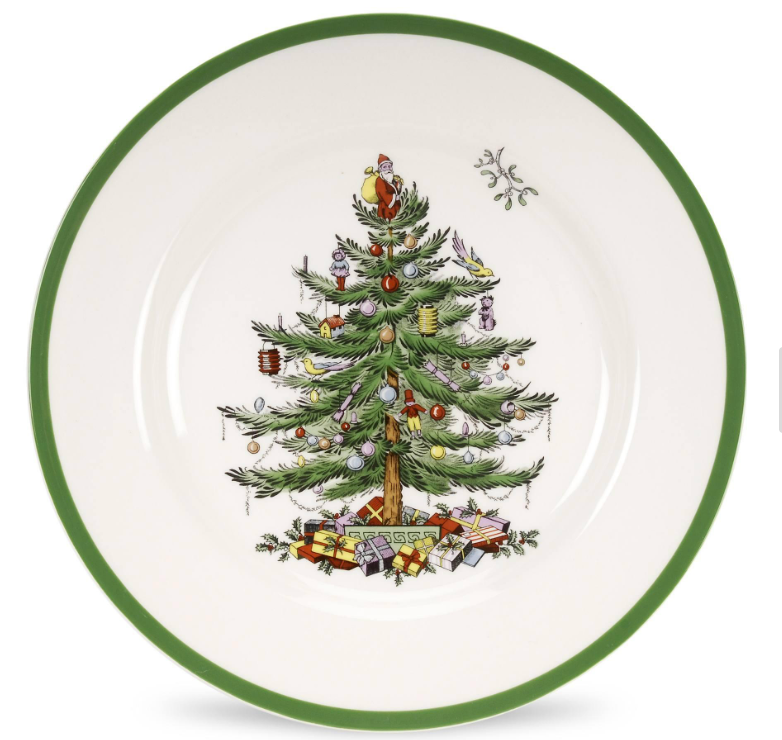 Christmas Tree Salad Plate 8"