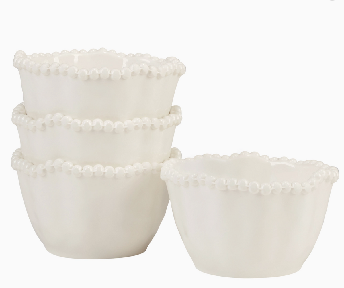 Cream Melamine S/4 Dipping Bowls