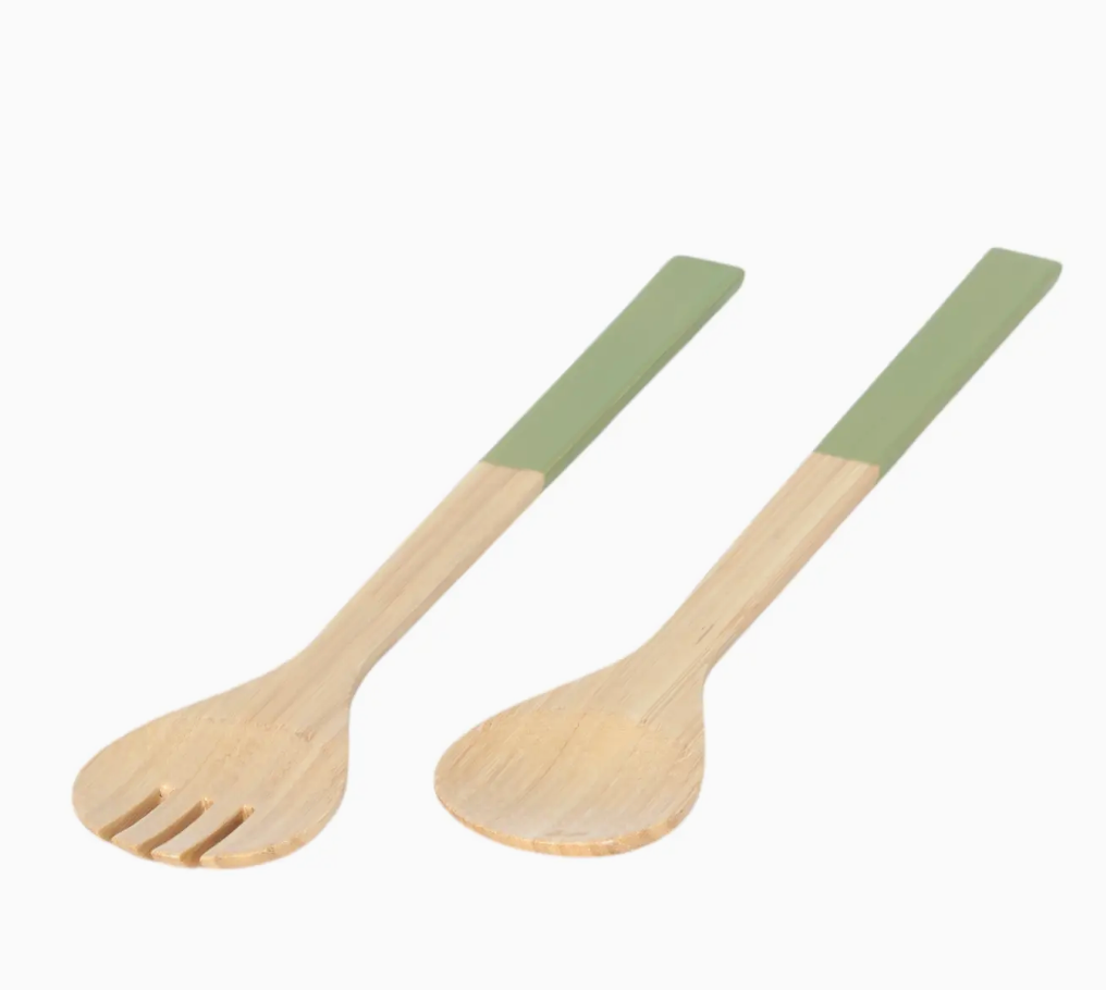 Large Bamboo Server Set