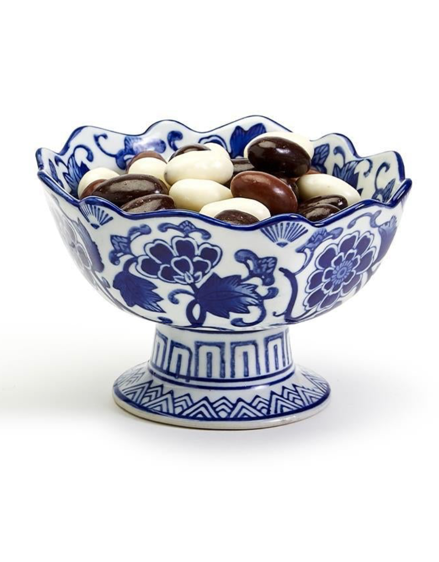 Scalloped Edge Footed Bowl